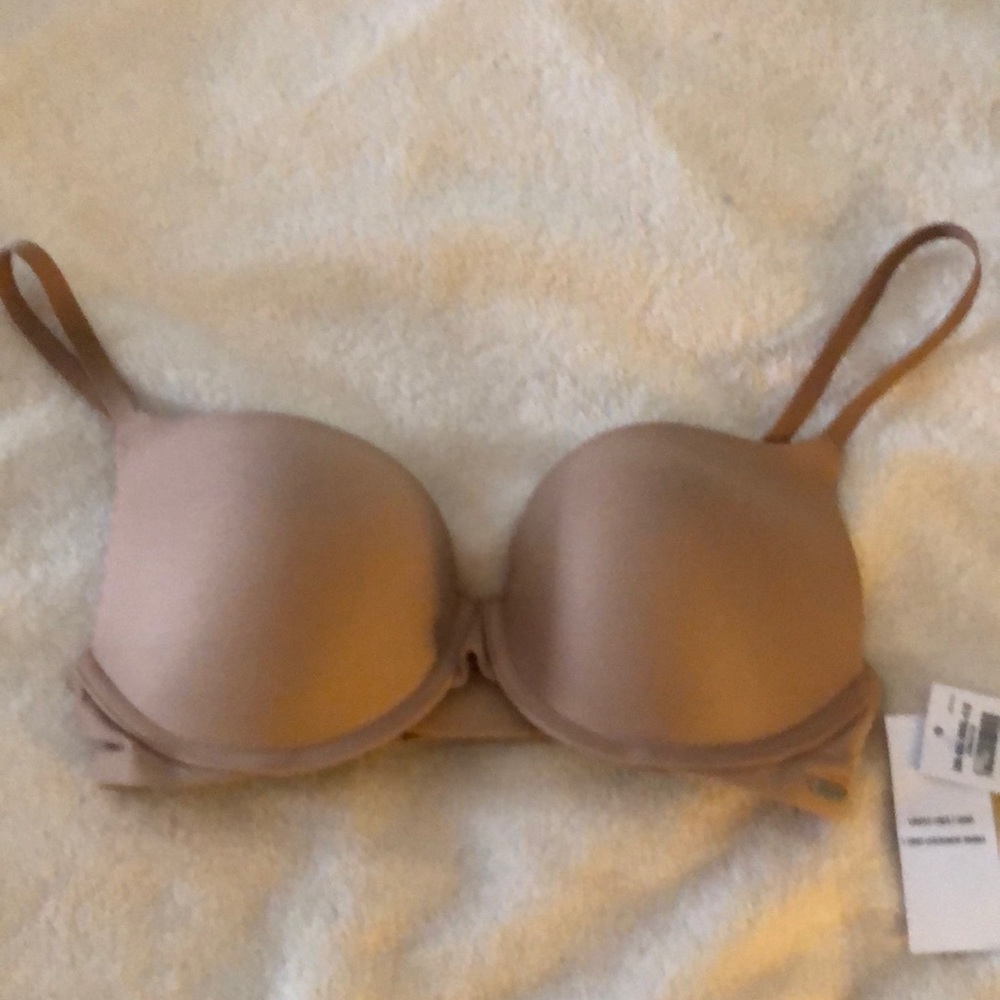 Nude color t shirt bra